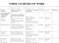form 3 schemes of work